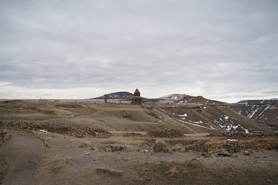 Ani Harabeleri gün batımı manzarası