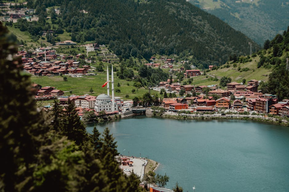 Turkish village volunteers restoring a local community project in a rural area