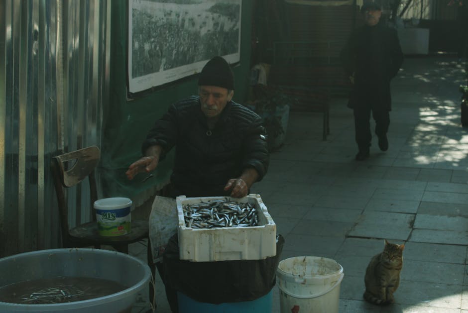 Doğu Anadolu'daki bir pazar tezgahında yerel sokak lezzetleri
