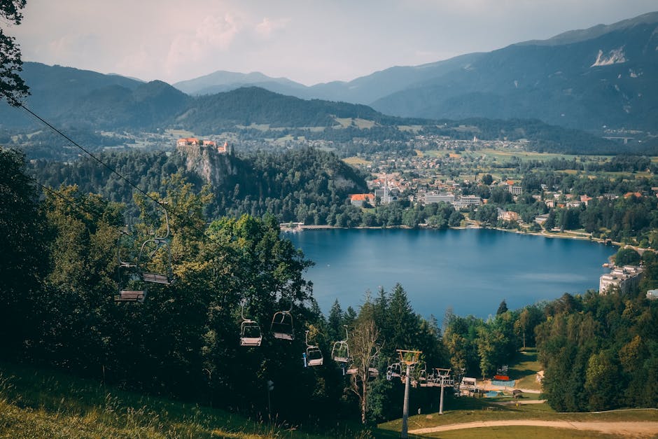 Slovenya dağlık bölgelerde bisikletle manzara keşfi