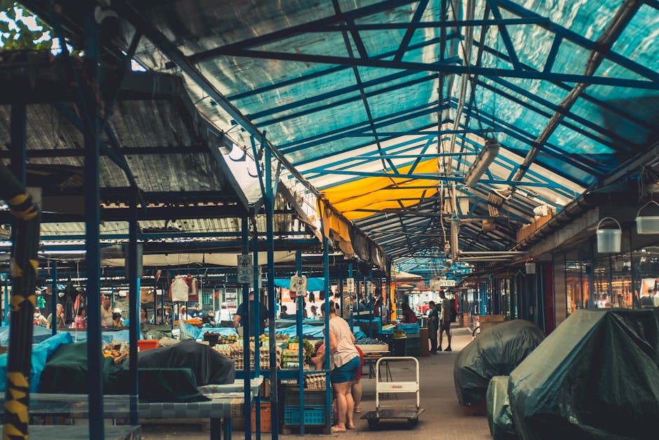Doğu Avrupa'da pazar turu görüntüsü