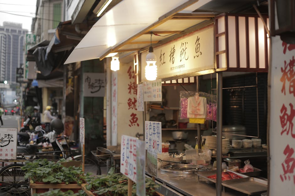 Yerel yemek tezgahında çeşitli lezzetler