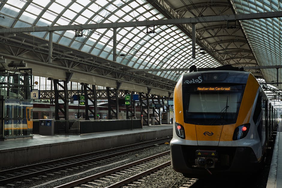 Avrupa'da tren yolculuğu yapan yolcular ve manzaralı vagonlar.