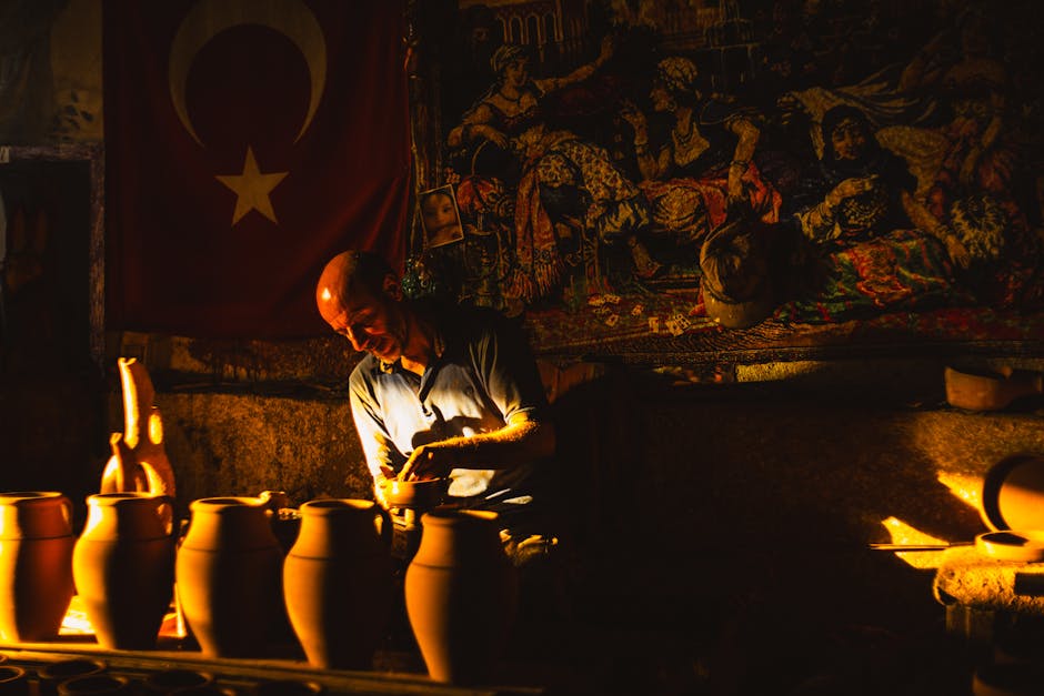 İstanbul köy atölyesi ve el sanatları çalışması