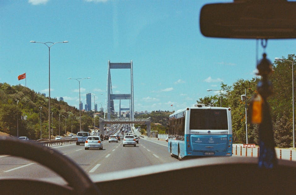 Istanbul'dan Avrupa'ya geçişi gösteren yol haritası