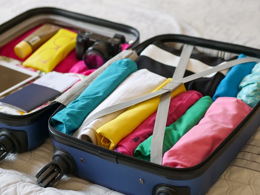 Lightweight sustainable luggage with compact packing tips